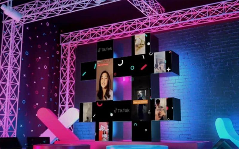 TikTok Unplugged event stage setup by corporate event company singapore